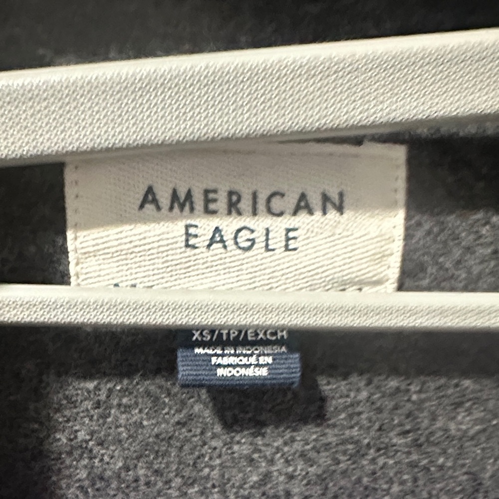 American Eagle Grey Button-Up Jacket - image 2